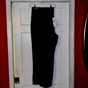 Professional, clean, never worn pants. Black with a denim feel.